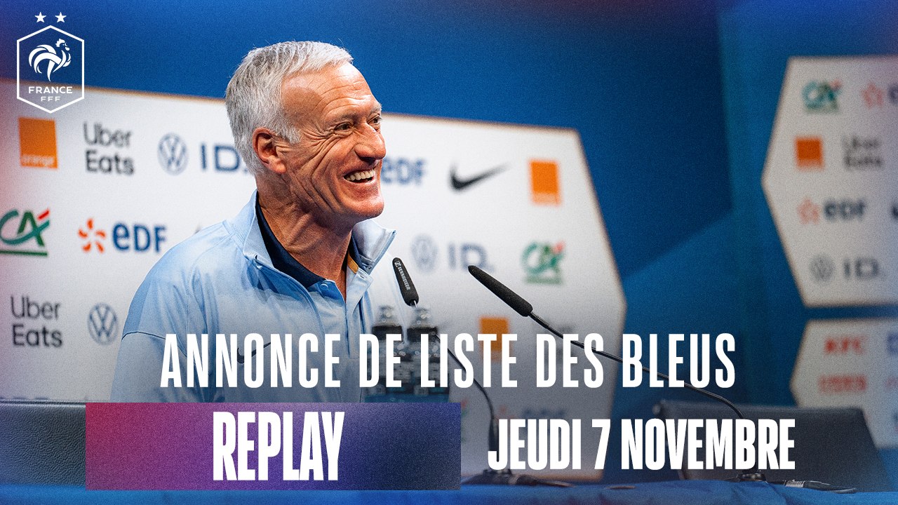 REPLAY: La liste de Didier Deschamps pour FRA-ISR et ITA-FRA