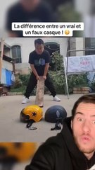 La difference entre un vrai et un faux casque