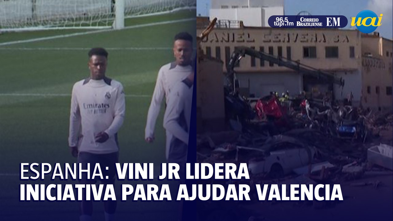 Vinicius Jr lidera iniciativa de doações dos jogadores do Real para ajudar região de Valência