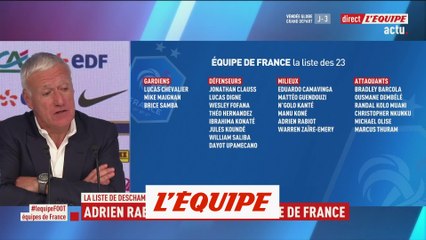 Deschamps sur Chevalier : «Une étape importante pour lui» - Foot - Bleus