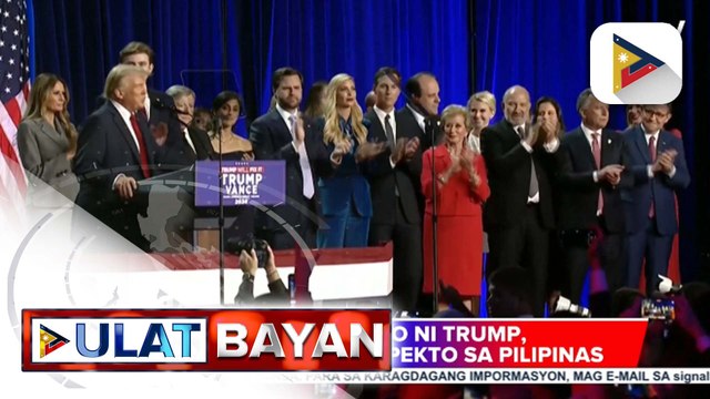 Pagkapanalo ni U.S. President-elect Donald Trump, may magandang epekto sa Pilipinas ayon kay DOF Sec. Recto