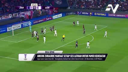 Andoni Zubiaurre beri sepenuh hati ketika latihan faktor tampil cemerlang