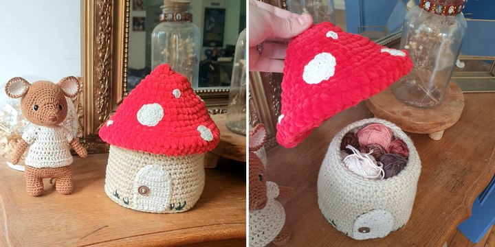 Tutoriel : comment crocheter une maison champignon ?