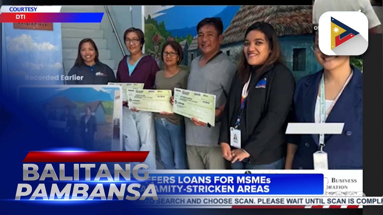 DTI offers loans for MSMEs in calamity-stricken areas