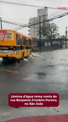 Itajaí tem quase 80 mm de chuva nas últimas 12 horas