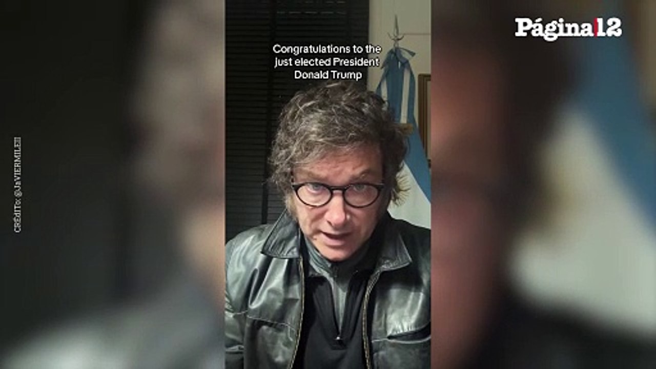 Milei saludó también por TikTok a Trump por las elecciones en EE.UU.