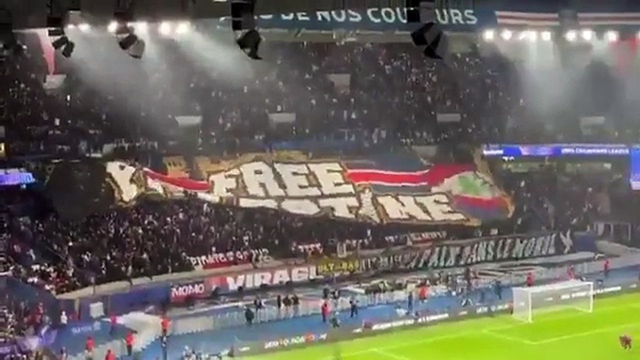 [Ligue des champions 2024 - 2025] PSG - Athletico Madrid: Le tifo "Free Palestine" des ultras parisiens fait polémique