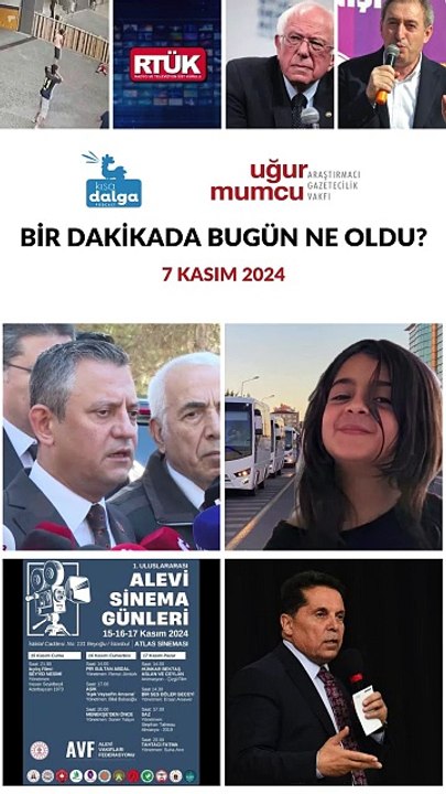 Bir dakikada bugün ne oldu?