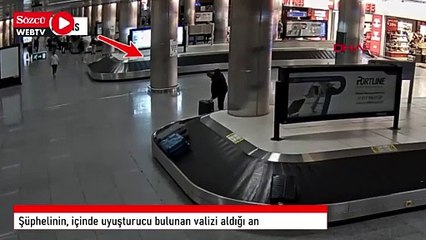 Havalimanında valizde 5 kilo 950 gram skunk ele geçirildi; 1 tutuklama