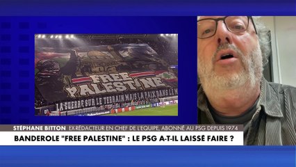 Cet ancien rédacteur en chef de L'Equipe accuse le Qatar d'être derrière la banderole pro-Palestine