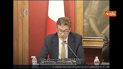Giorgetti: Non sarei stupito dal rialzo delle stime preliminari del Pil