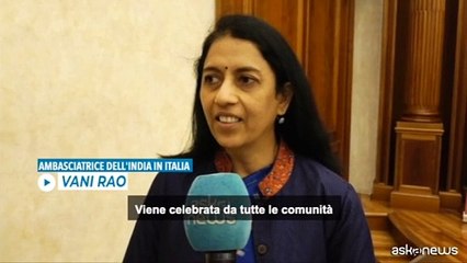 L'Ambasciatrice Vani Rao spiega la Festa della luce indiana o Diwali