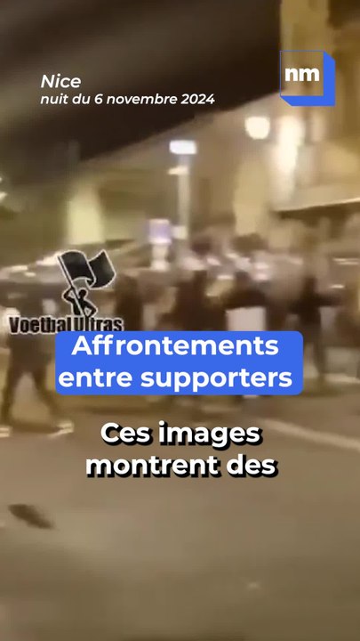 Affrontements entre supporters de l'OGC Nice et du FC Twente sur le cours Saleya à Nice