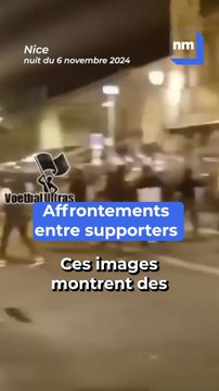Affrontements entre supporters de l'OGC Nice et du FC Twente sur le cours Saleya à Nice