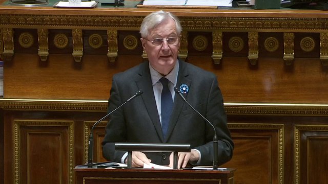 Assemblée Consultative provisoire : Michel Barnier s'exprime devant les sénateurs
