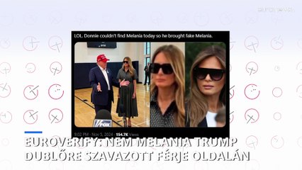 Euroverify: Melania Trump nem használt testdublőrt az amerikai választásokon