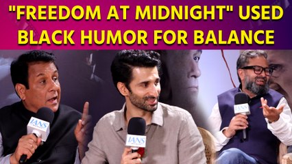 The cast of "Freedom at Midnight" discussed how black humor is used in the series