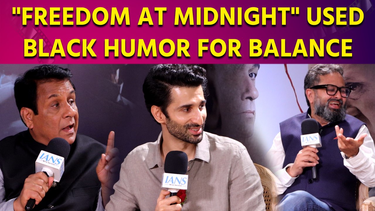The cast of "Freedom at Midnight" discussed how black humor is used in the series