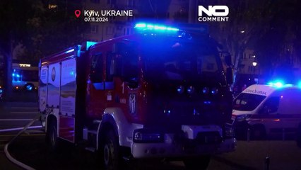 Kyiv battles fires and damage after multiple drone blitzes