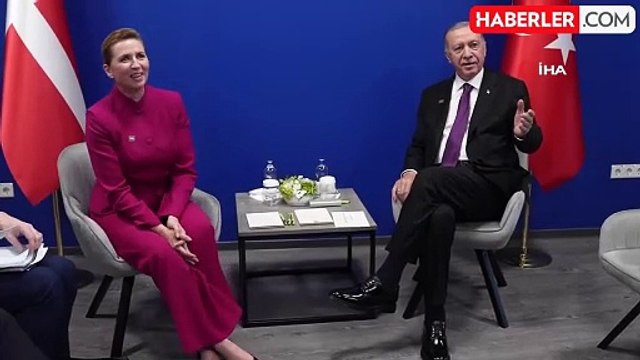 Cumhurbaşkanı Erdoğan, Danimarka Başbakanı Frederiksen ile görüştü