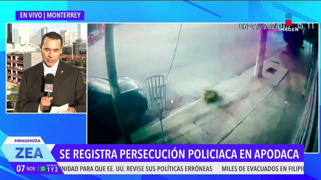 Se registra persecución policíaca en Apodaca, Nuevo León