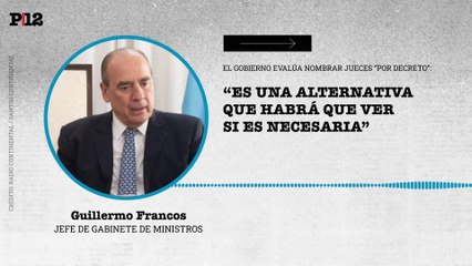 "Puede ser analizado y considerado”: El gobierno nombraría jueces de la Corte Suprema "en comisión" por decreto