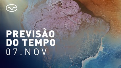 Previsão do tempo desta quinta-feira (07)!