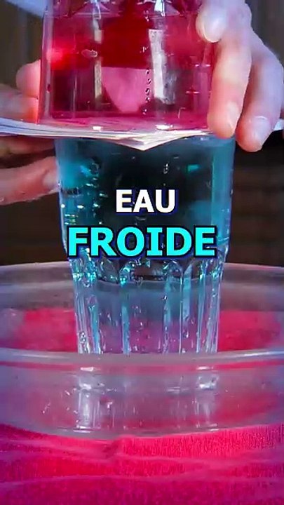 Expérience Eau chaude contre Eau froide