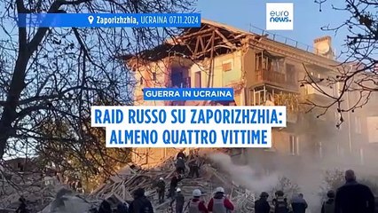 Ucraina, raid russo su Zaporizhzhia: ci sono almeno 4 vittime