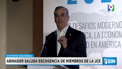 Abinader saluda “elección pacífica” de JCE | Primera Emisión SIN