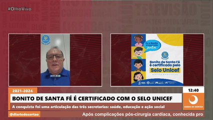 Bonito de Santa Fé é certificado com o Selo UNICEF