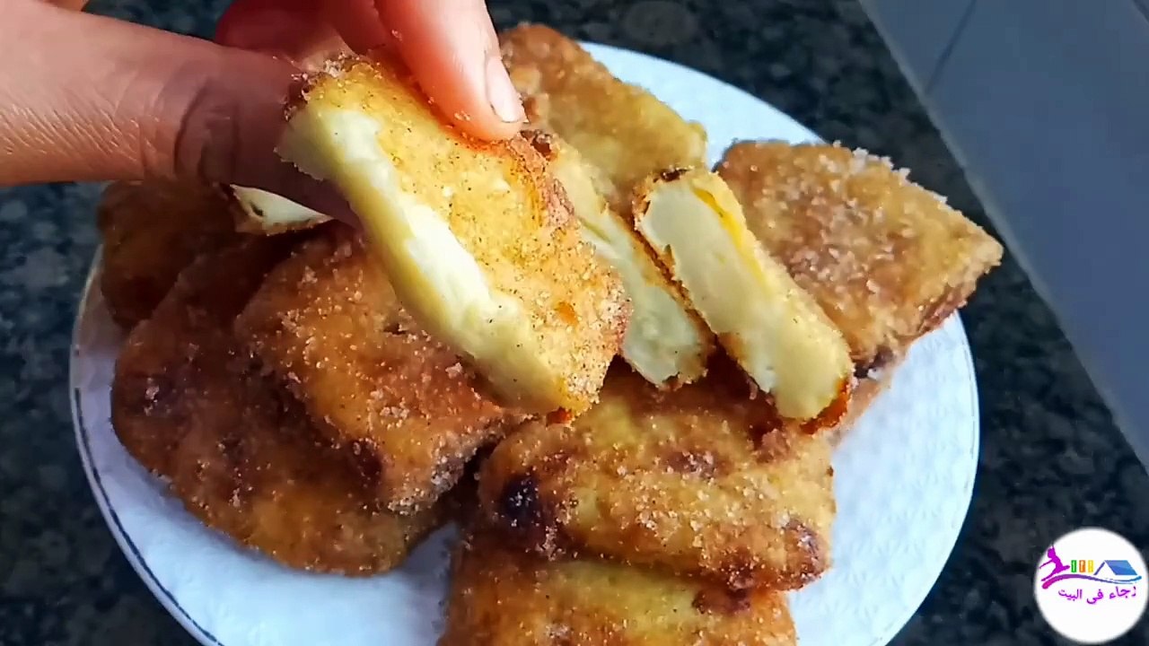 مقلية الحليب_leche_frita ب2 مكونات سهلة وسريعة والاهم مذاق لا يقاوم نتحداك تجربيها وما تعجبكش👌