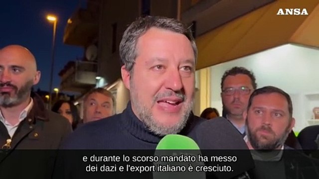 Salvini: Nobel a Trump se fa finire la guerra Russia-Ucraina