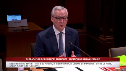 100% Sénat - Dégradation des finances publiques : audition de Bruno Le Maire