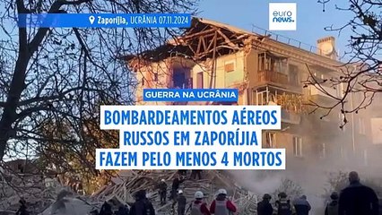 Quatro mortos em ataque a Zaporíjia que fez estragos em ala oncológica de hospital