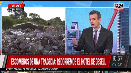 🚨🚨VILLA GESELL: EN VIVO DESDE LOS ESCOMBROS