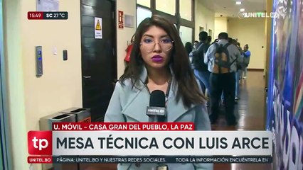 Arrancó el diálogo de Arce con sectores productivos en la Casa Grande del Pueblo