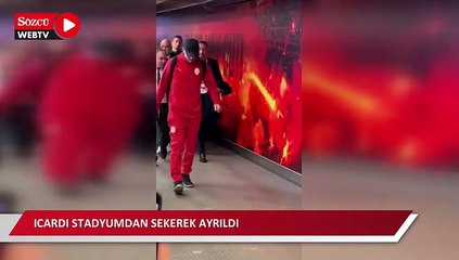 Icardi stadyumdan sekerek ayrıldı