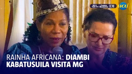 Rainha Diambi Kabatusuila visita Minas Gerais