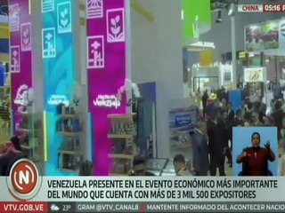 Más de 60 empresas venezolanas participan en la Exposición Internacional de Importaciones de China