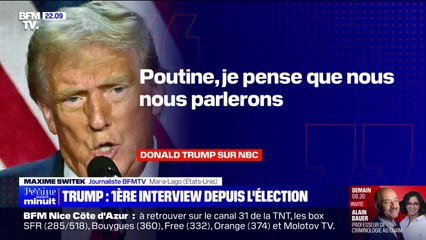 Donald Trump "pense" parler prochainement avec Vladimir Poutine