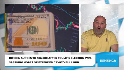 Bitcoin Surges to $76,000 After Trump's Election Win, Sparking Hopes of Extended Crypto Bull Run