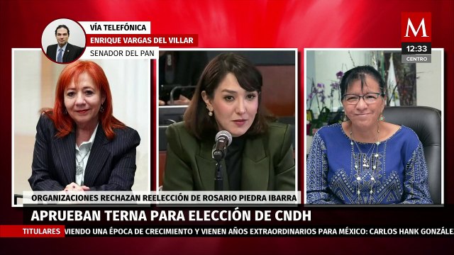 AMLO dio línea a que Rosario Piedra sea reelecta en CNDH: Senador del PAN