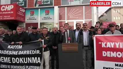 Malatya'da Kayyum Atamalarına Karşı Protesto Düzenlendi