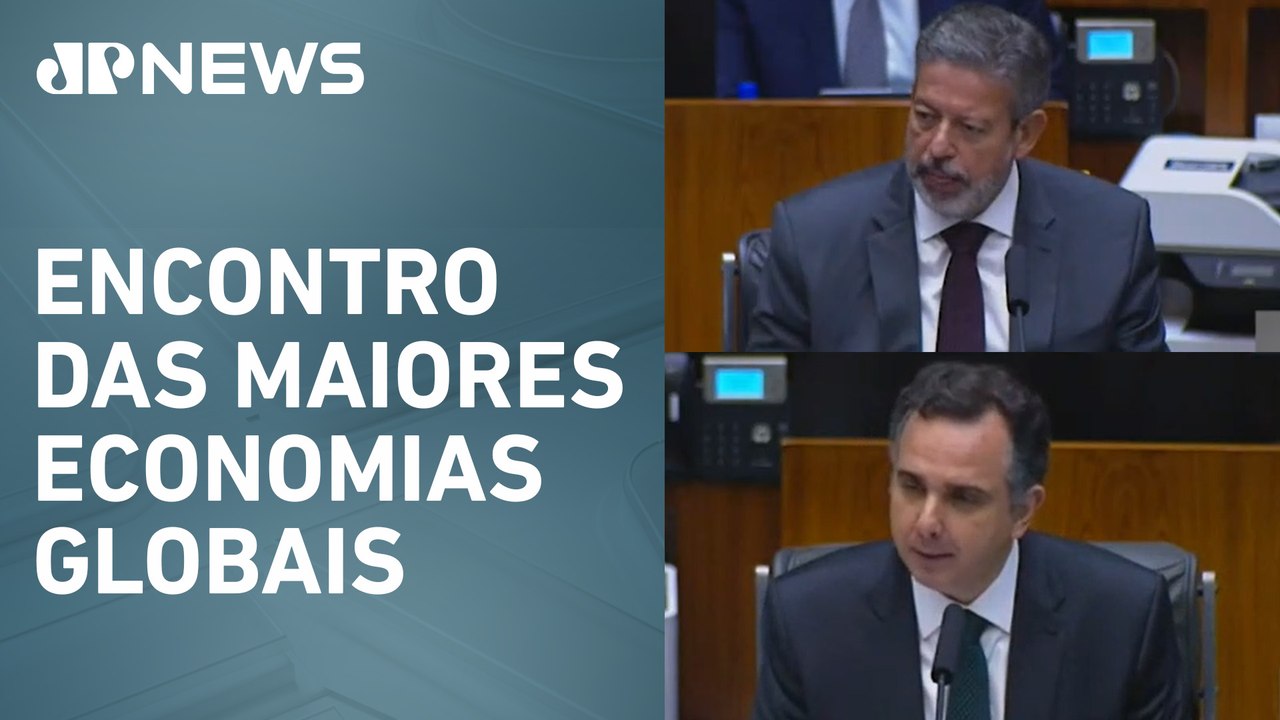 Arthur Lira e Rodrigo Pacheco destacam trabalho do Congresso no P20