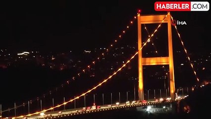 FSM ve Yavuz Sultan Selim Köprüleri Lösemi Farkındalığı İçin Turuncuya Büründü