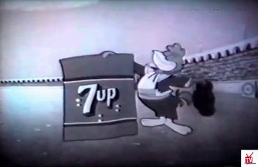 1950s Fresh-Up Freddie at a  bull fight 7UP TV commercial
