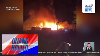 Sunog, sumiklab sa cluster 4 sa Barangay 128 kagabi | Unang Balita