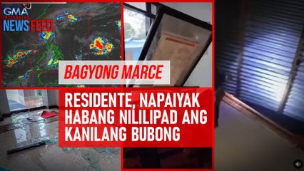 Bagyong Marce – Residente, napaiyak habang nililipad ang kanilang bubong | GMA Integrated Newsfeed