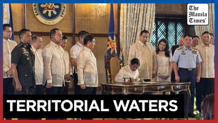 Marcos signs law defining PH maritime zones, sea lanes
